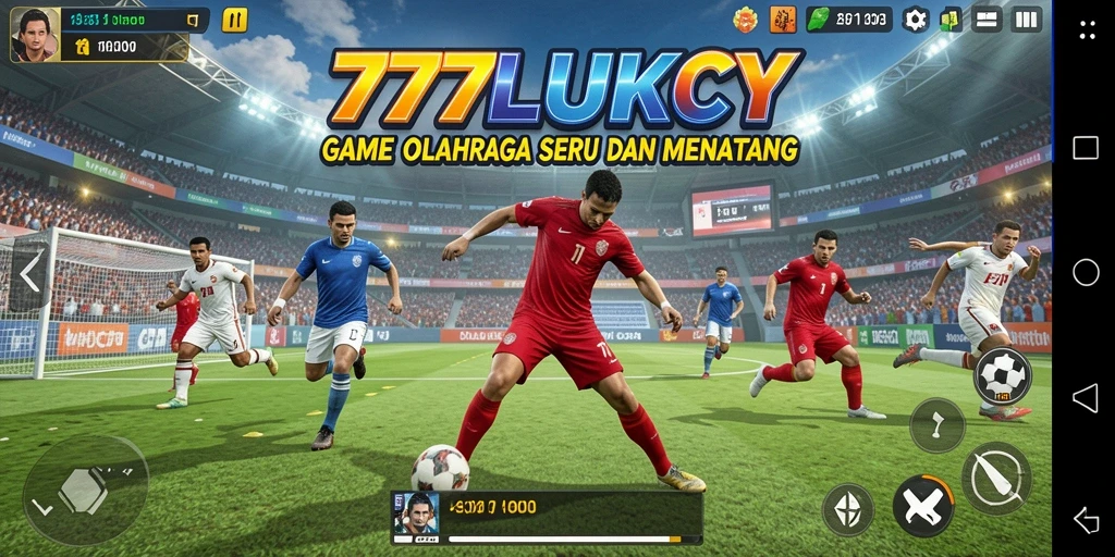 Tangkapan layar gameplay 777LUKCY dalam aksi olahraga yang mendebarkan.