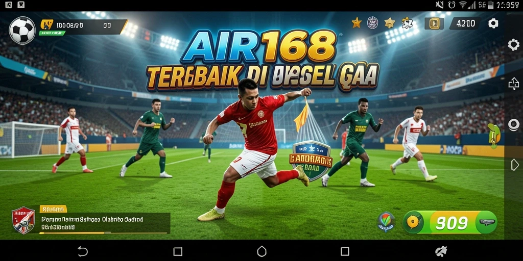Screenshot utama AIR168 menampilkan gameplay olahraga yang seru dan kompetitif.