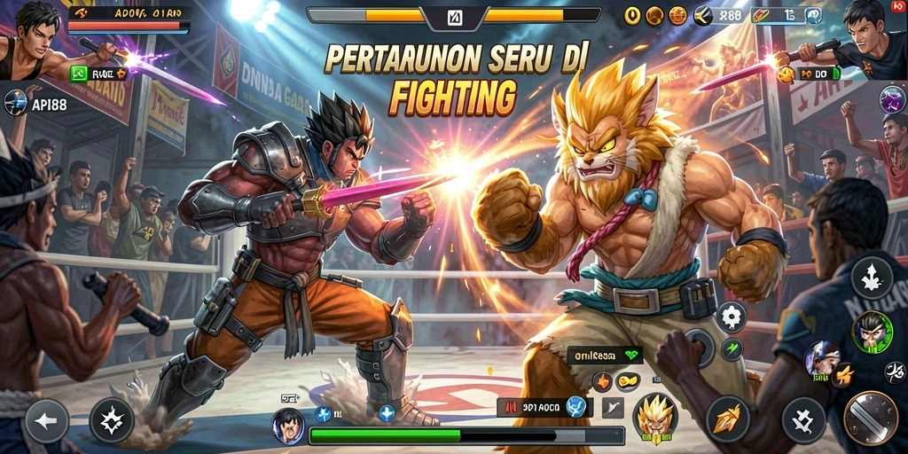 Gameplay seru dan intens dari API88 dalam pertarungan Fighting.