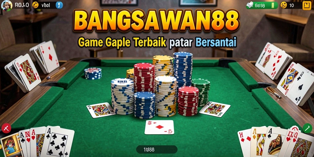 Tampilan gameplay seru dari BANGSAWAN88 saat bermain Gaple.