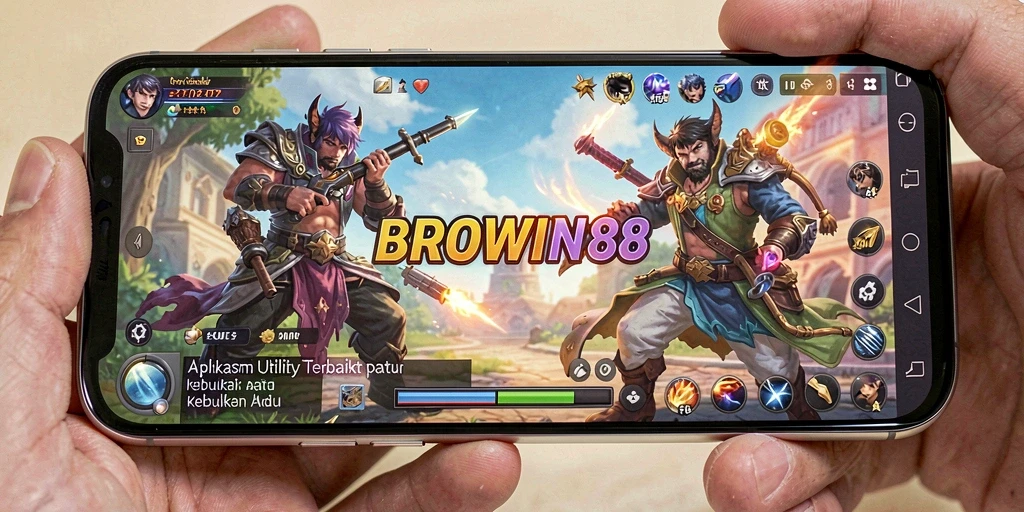 Tampilan utama BROWIN88 dengan berbagai fitur Utility yang bermanfaat.