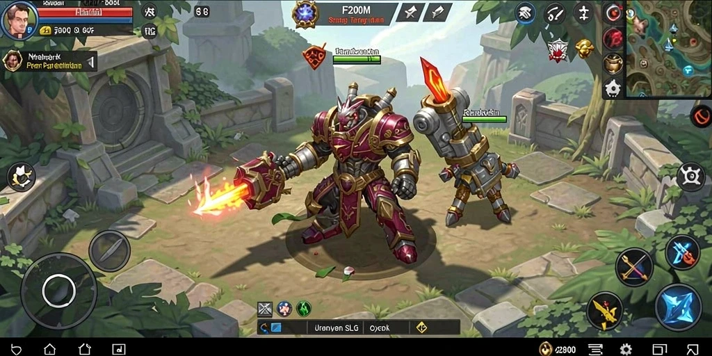 Tampilan gameplay SLG mendebarkan di F200M.