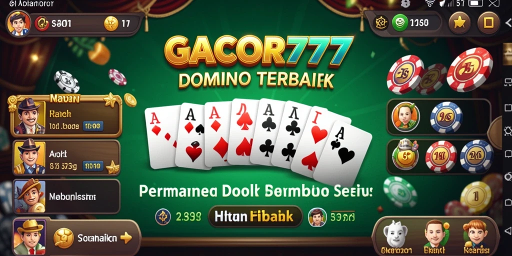 Screenshot gameplay GACOR777 yang menampilkan serunya permainan Domino.