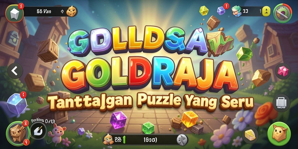 Tampilan gameplay <strong>GOLDRAJA</strong> yang menarik dan penuh warna.