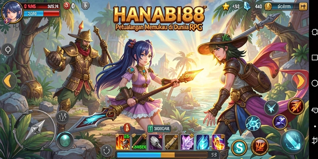 Tampilan gameplay HANABI88 yang menarik dan seru dalam dunia RPG.