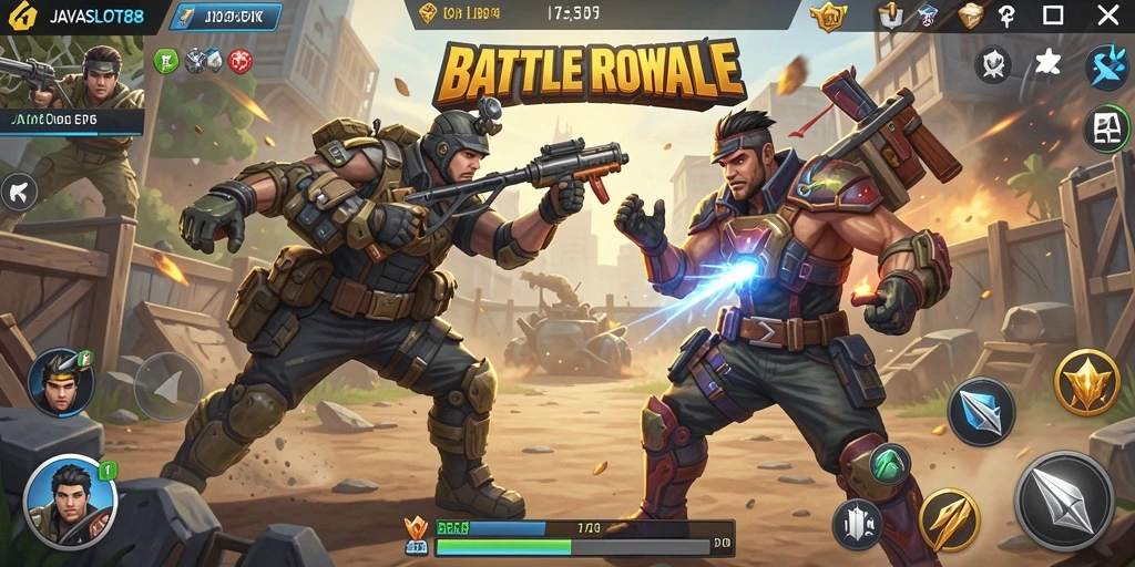 Screenshot menampilkan aksi seru pertarungan dalam JAVASLOT88.