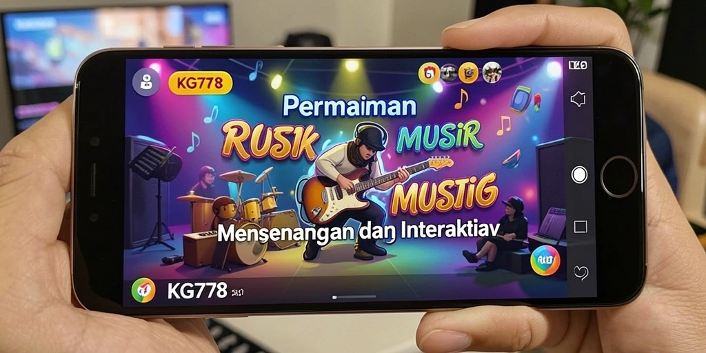 Screenshot menampilkan gameplay interaktif KG778 dengan elemen musik yang menarik.