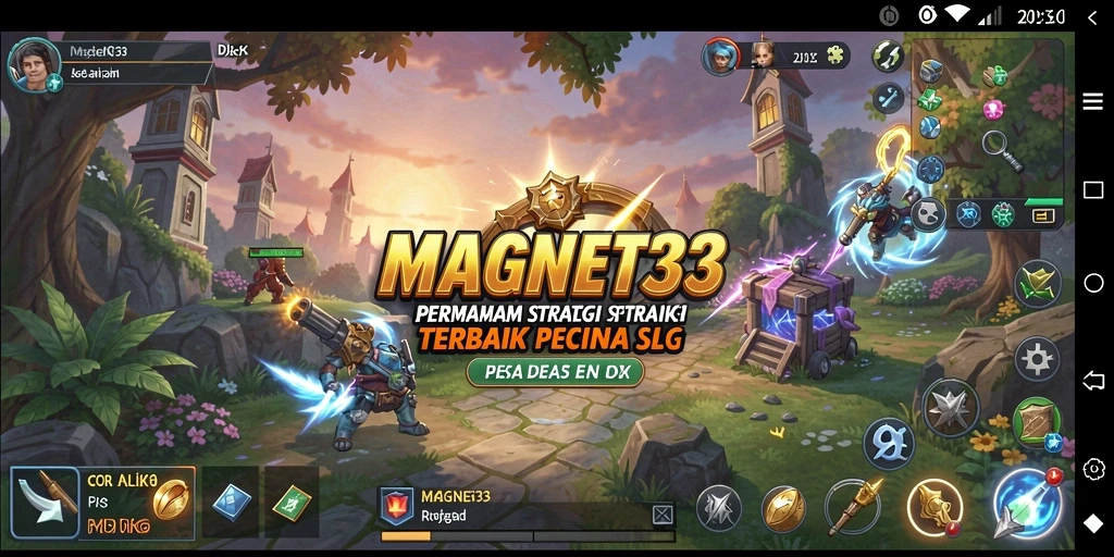 Tangkapan layar gameplay dari MAGNET33 dengan aksi strategis yang mendebarkan.
