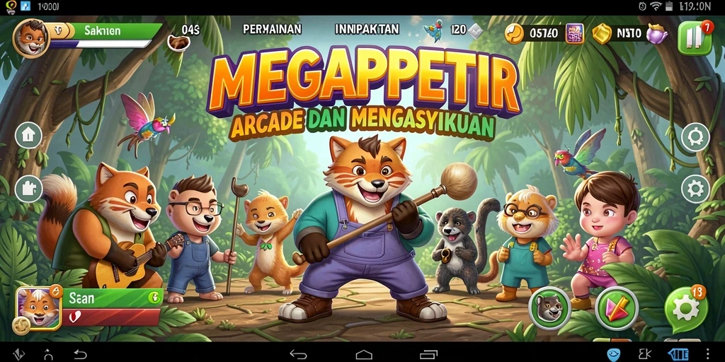 Tampilan screenshot gameplay <strong>MEGAPETIR</strong> yang mengasyikkan dan penuh aksi.
