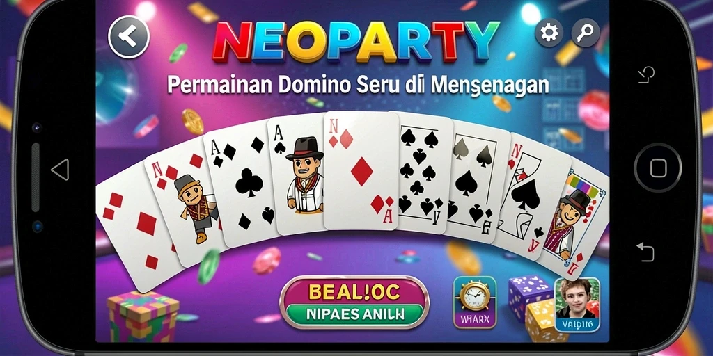 Tampilan gameplay NEOPARTY yang menarik dan interaktif.