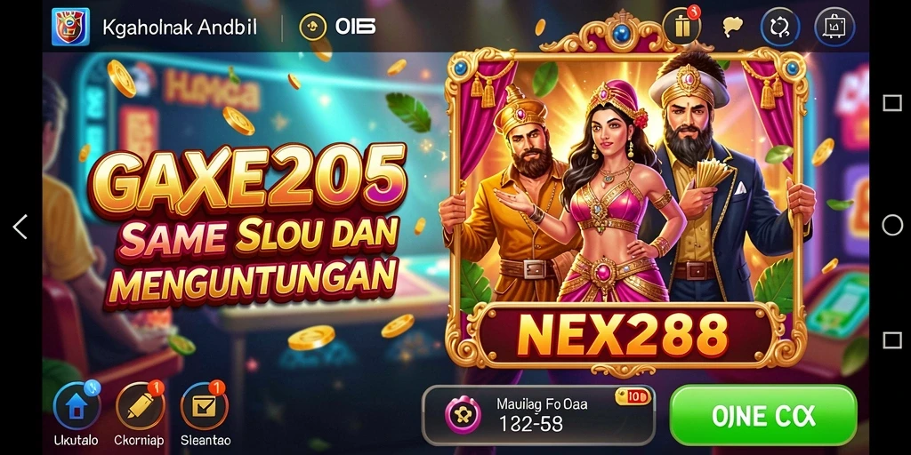 Tampilan gameplay NEX288 yang memukau dan penuh warna.