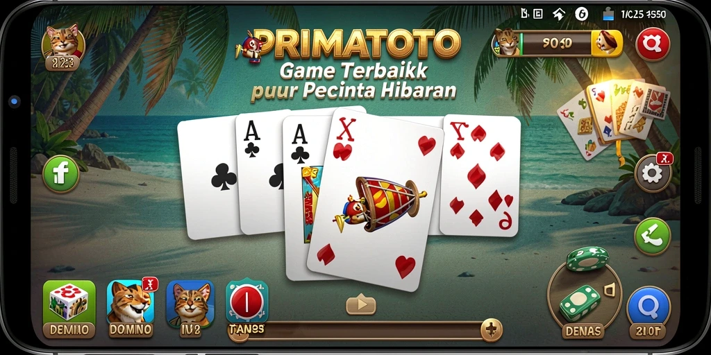Tampilan gameplay seru dari PRIMATOTO yang memikat.