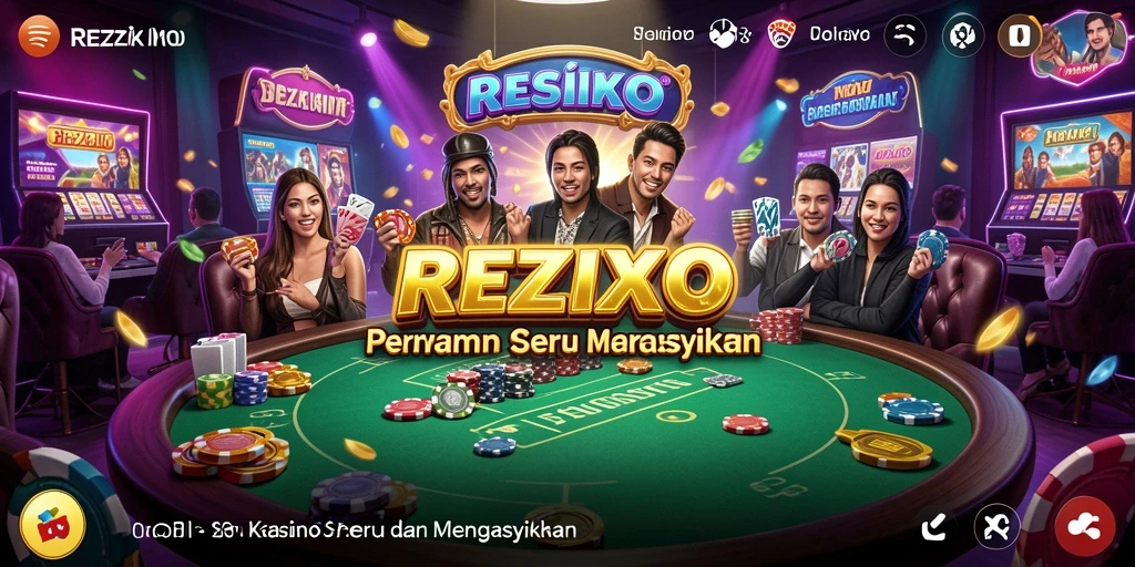 Tampilan gameplay REZIXO yang menarik dan penuh warna.