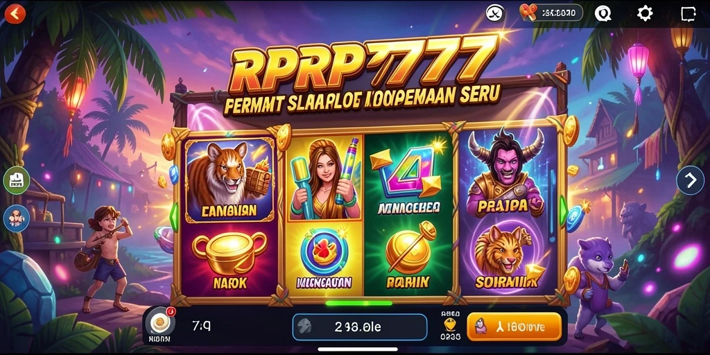 Tampilan gameplay seru dalam RPRP777 yang memikat.