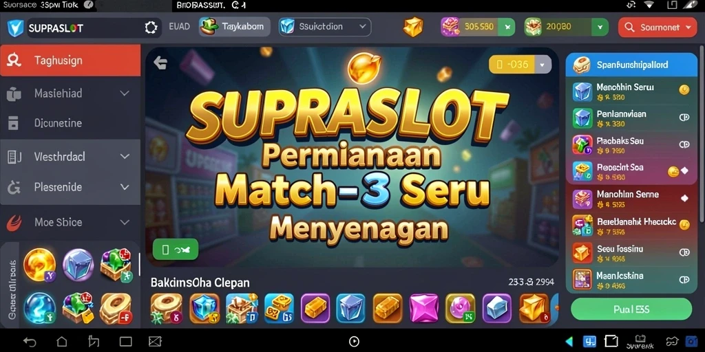 Tampilan gameplay <strong>SUPRASLOT</strong> yang seru dan penuh warna.