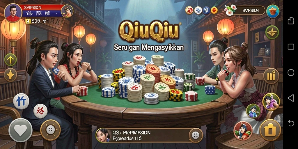 Tampilan gameplay seru dari SVIPSIDN saat bermain QiuQiu.