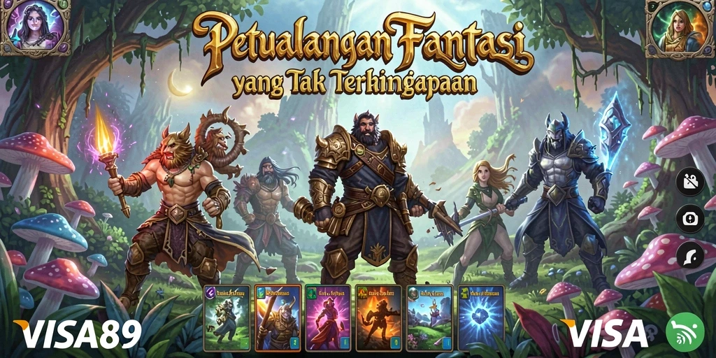 Tangkapan layar dari gameplay <strong>VISA89</strong> yang menampilkan aksi pertempuran mendebarkan dalam dunia MMORPG.